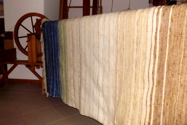 Decke aus Schafswolle